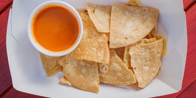In House Tortilla Chips & Salsa.