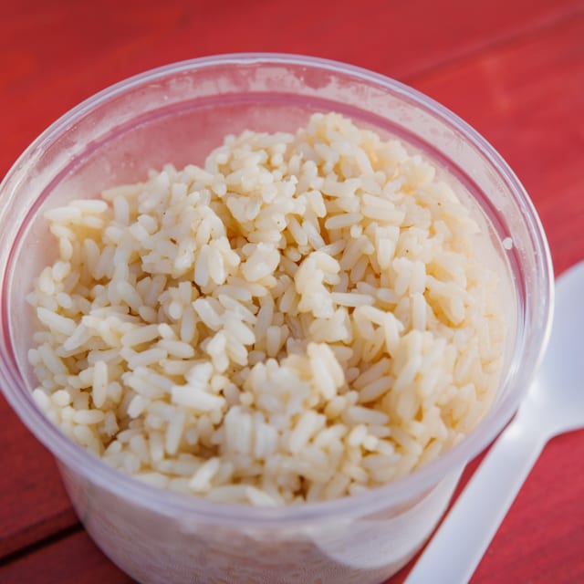 White Steamed Seasoned Rice 8 oz..