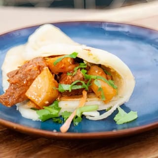Guajillo Beef w/ cooked potatoes Quesataco