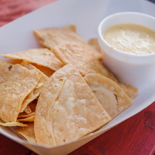 In House Tortilla Chips and Spicy Queso